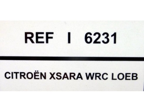 CITROEN XSARA WRC LOEB REF.6231 TECNITOYS