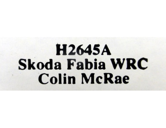 SKODA FABIA WRC REF.H2645A SUPERSLOT