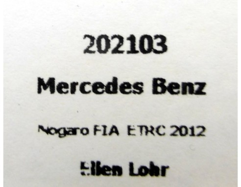 MERCEDES BENZ NOGARO FIA ETRC 2012 REF.202103 FLYSLOT