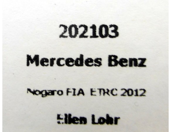 MERCEDES BENZ NOGARO FIA ETRC 2012 REF.202103 FLYSLOT