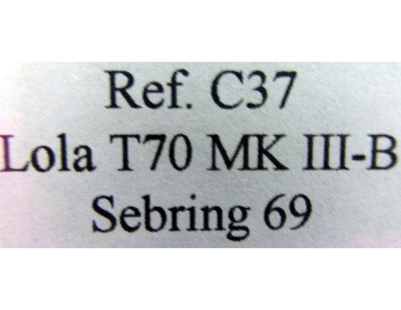 LOLA T70 MK III B “Sebring 69” AZUL Nº 9 REF.C37 FLY