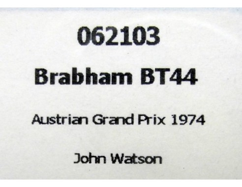 BRABHAM BT44 AUSTRIAN GRAND PRIX 1974 REF.062103 FLYSLOT
