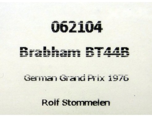 BRABHAM BT44B GERMAN GRAND PRIX 1976 REF.062104 FLYSLOT