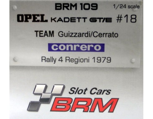 OPEL KADETT GT/E Nº18 SCALE 1/24 REF.109 BRM