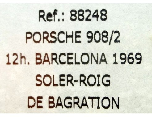 PORSCHE 908/2 12H BARCELONA 1969 REF.88248 FLY