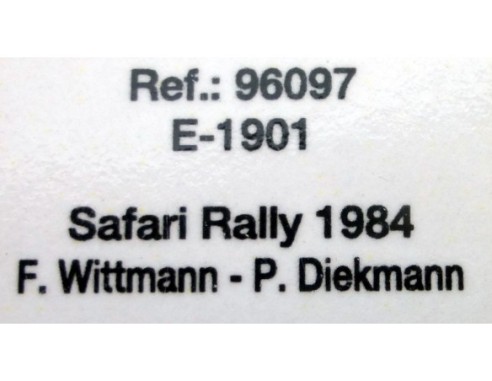 AUDI QUATTRO A2 RALLY SAFARI 1984 E1901 REF.96097 FLY