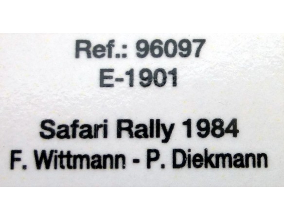 AUDI QUATTRO A2 RALLY SAFARI 1984 E1901 REF.96097 FLY