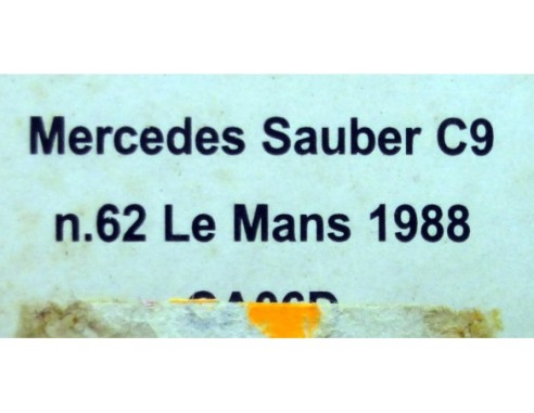 MERCEDES SAUBER C9 Nº62 LE MANS 1988 REF.CA06D SLOT.IT