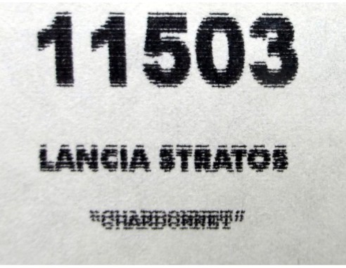 LANCIA STRATOS HF CHARDONNET REF.11503 TEAM SLOT