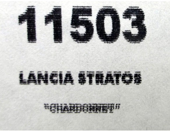 LANCIA STRATOS HF CHARDONNET REF.11503 TEAM SLOT