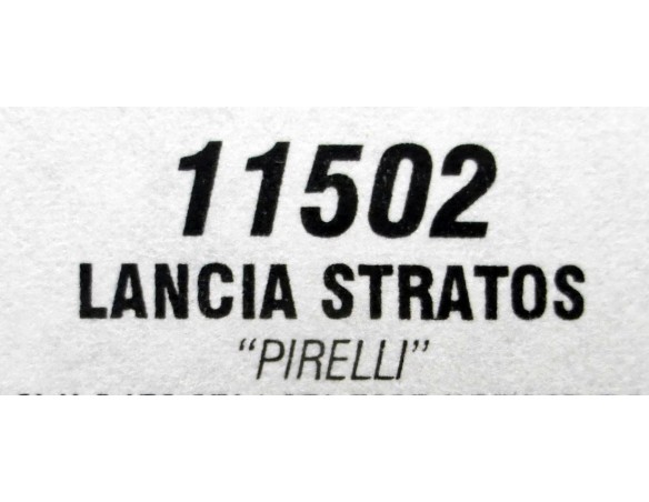 LANCIA STRATOS HF PIRELLI REF.11502 TEAM SLOT