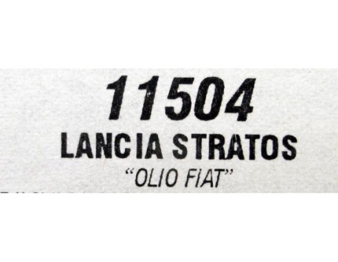 LANCIA STRATOS HF OLIO FIAT REF.11504 TEAM SLOT