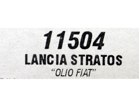 LANCIA STRATOS HF OLIO FIAT REF.11504 TEAM SLOT