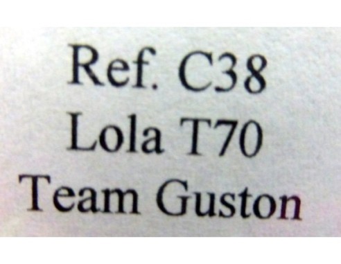LOLA T70 MK III B “Kyalami 70” NARANJA MARRON REF.C38 FLY