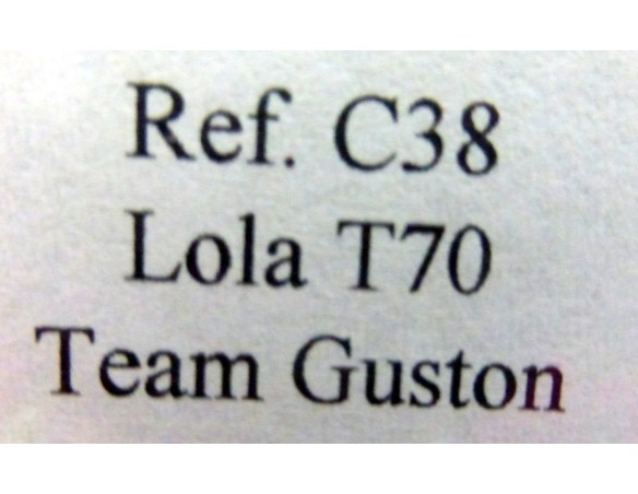 LOLA T70 MK III B “Kyalami 70” NARANJA MARRON REF.C38 FLY