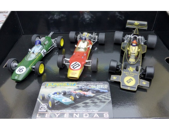 TEAM LOTUS TRIPLE PACK THE GENIUS OF COLIN CHAPMAN REF.H4184A SUPERSLOT