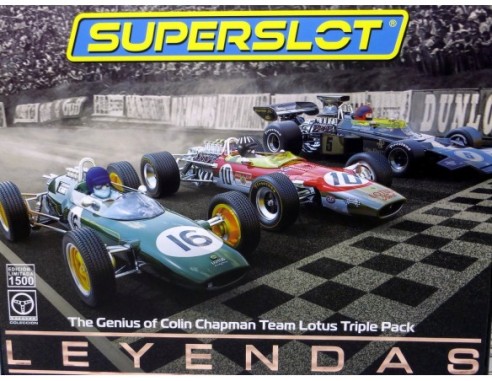 TEAM LOTUS TRIPLE PACK THE GENIUS OF COLIN CHAPMAN REF.H4184A SUPERSLOT