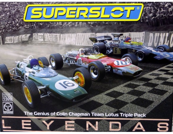 TEAM LOTUS TRIPLE PACK THE GENIUS OF COLIN CHAPMAN REF.H4184A SUPERSLOT
