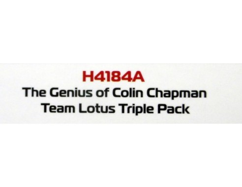 TEAM LOTUS TRIPLE PACK THE GENIUS OF COLIN CHAPMAN REF.H4184A SUPERSLOT