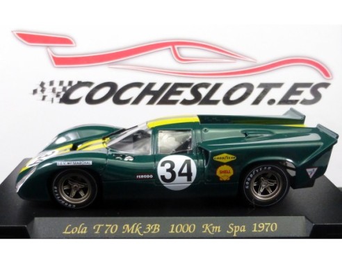 LOLA T70 MK III B “Spa 70” VERDE RAYAS AMARILLAS REF.C36 FLY