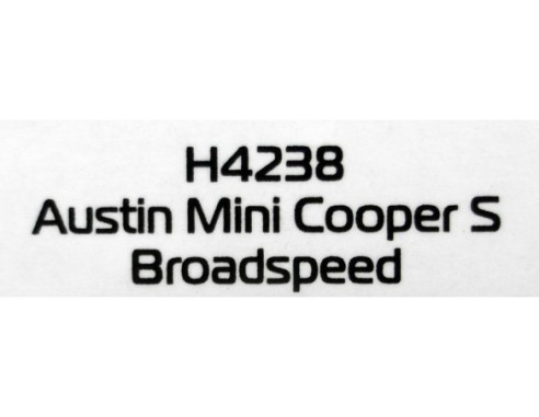 AUSTIN MINI COOPER S BROADSPEED REF.H4238 SUPERSLOT