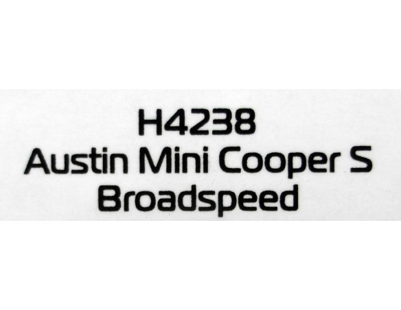 AUSTIN MINI COOPER S BROADSPEED REF.H4238 SUPERSLOT