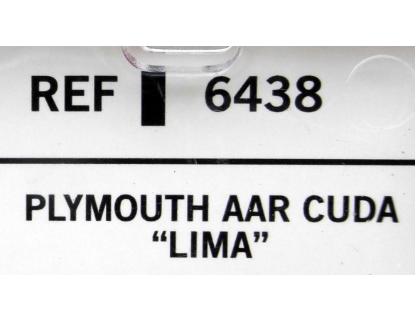 PLYMOUTH AAR CUDA “LIMA” REF. 6438 DEFECTUOSO TECNITOYS