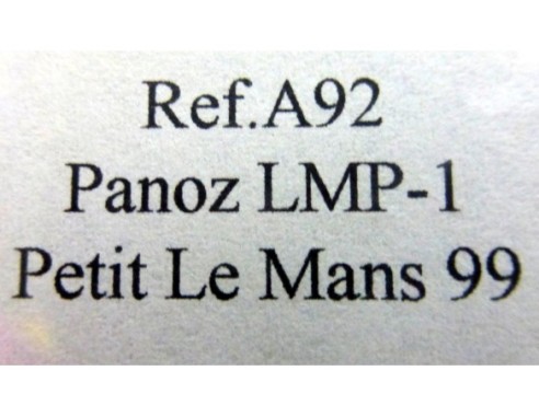 PANOZ LMP-1 “Le Mans 99” NEGRO REF.A92 FLY