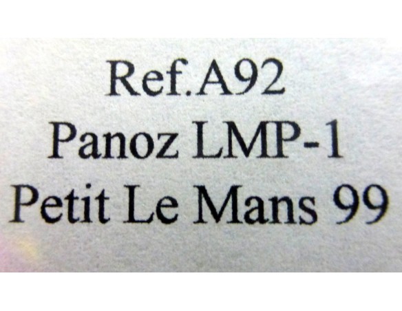 PANOZ LMP-1 “Le Mans 99” NEGRO REF.A92 FLY