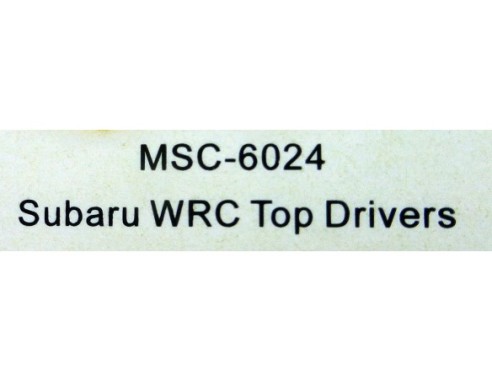 SUBARU WRC TOP DRIVERS REF.MSC6024 MSC