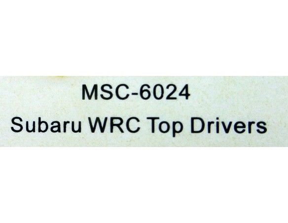 SUBARU WRC TOP DRIVERS REF.MSC6024 MSC