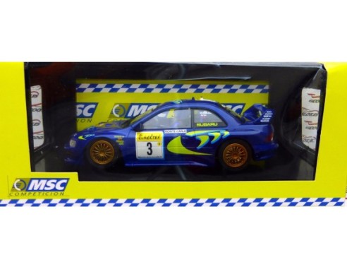 SUBARU WRC 97 Nº3 MCRAE N.GRIST SIN FAROS DELANTEROS STD.CHASIS INLINE REF.6001 MSC