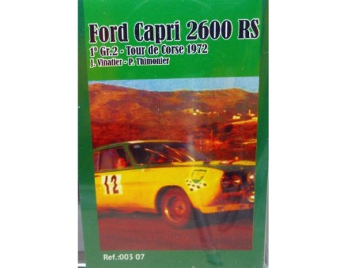 FORD CAPRI 2600 RS 1º GR.2 TOUR DE CORSE 1972 REF.00307 SRC