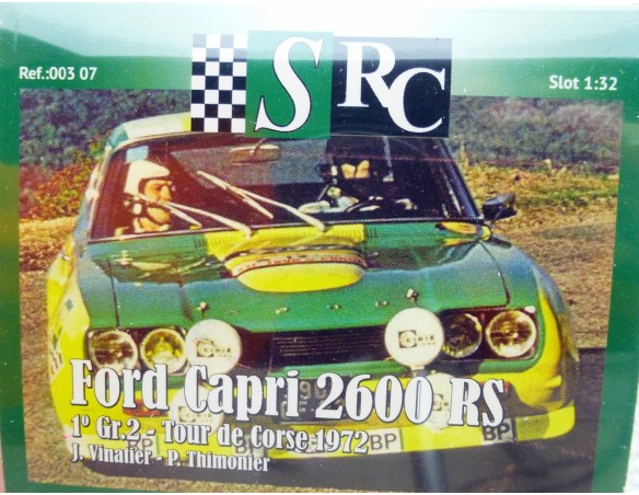 FORD CAPRI 2600 RS 1º GR.2 TOUR DE CORSE 1972 REF.00307 SRC