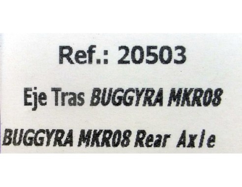 EJE TRASERO BUGGYRA MKR08 REF.20503 FLY