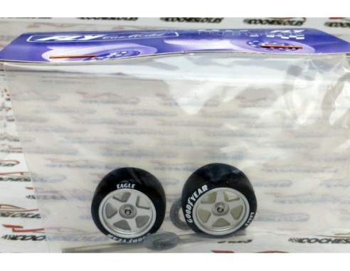 EJE DELANTERO CON LLANTAS DE 5 BRAZOS FERRARI F40 B366 REF.79366 FLY