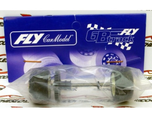 EJE TRASERO FERRARI F40 CON LLANTAS DE 6 BRAZOS DOBLES REF.79376 FLY