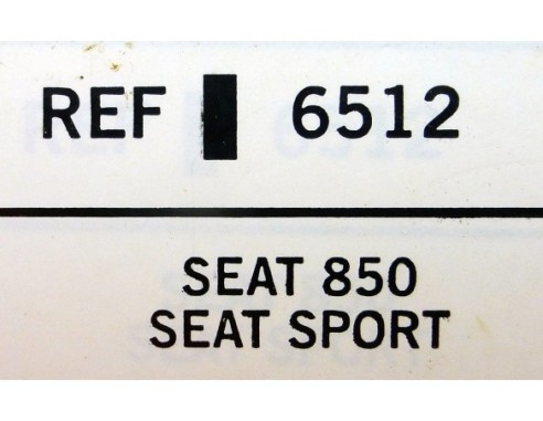 SEAT 850 SPORT REF.6512 TECNITOYS