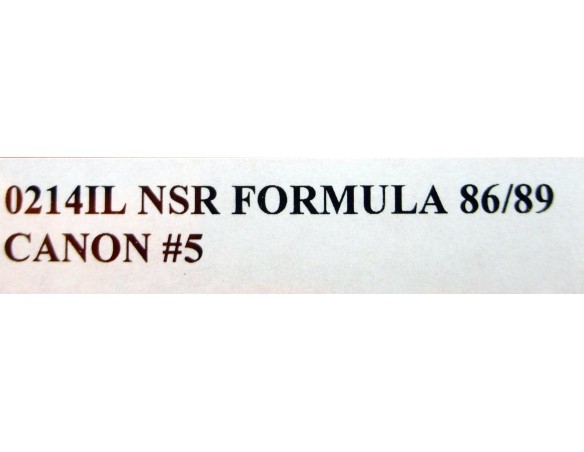 FORMULA 86/89 CANON Nº5 REF.0214IL NSR