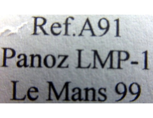 PANOZ LMP-1 “Le Mans 99” NEGRO PLATA ROJO REF.A91 FLY