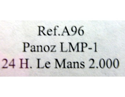 PANOZ LMP-1 “Le Mans 2000” AZUL BANDERA DANESA REF.A96 FLY