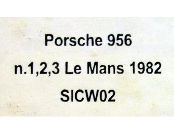 PORSCHE 956 Nº1,2,3 LE MANS 1982 REF.SICW02 SLOT.IT