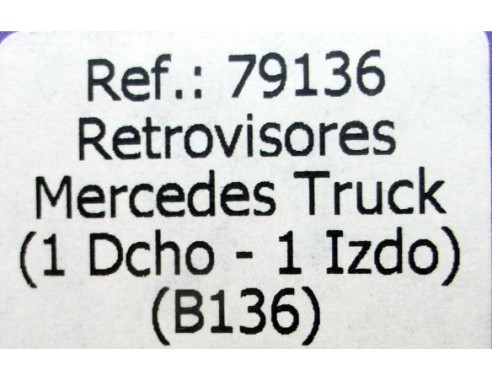 RETROVISORES MERCEDES TRUCK VERDE  B136 REF.79136 FLY