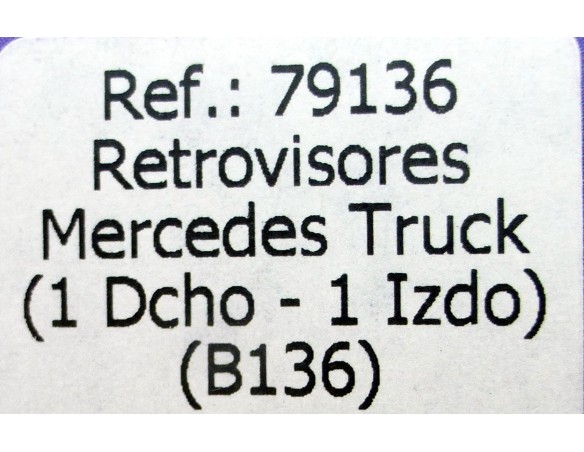 RETROVISORES MERCEDES TRUCK VERDE  B136 REF.79136 FLY