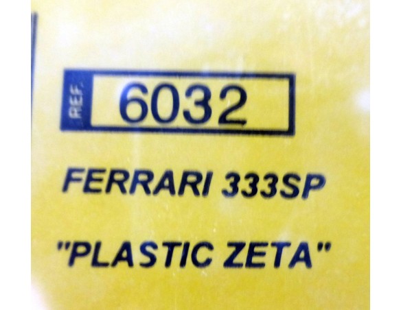 FERRARI 333SP PLASTIC ZETA AMARILLO REF.6032 TECNITOYS