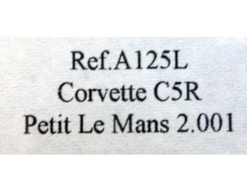 CORVETTE CR5 PETIT LE MANS 2001 AMARILLO REF.A125L FLY