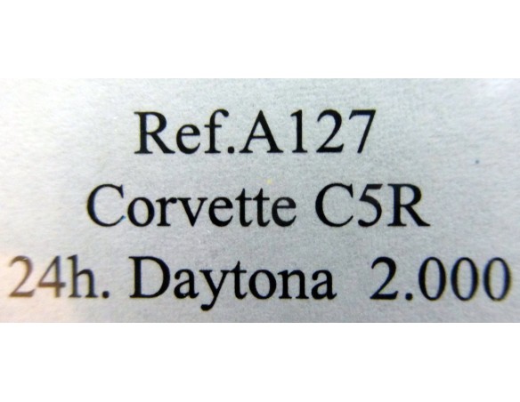 CORVETTE CR5 DAYTONA 2000 ROJO REF.A127 FLY