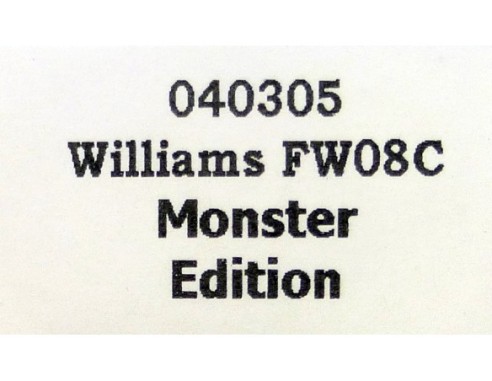 WILLIAMS FW08C MONSTER EDITION REF.040305 FLY