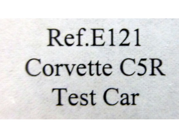 CORVETTE CR5 TEST CAR BLANCO REF.E121 FLY