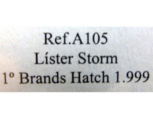 LISTER STORM BRANDS HATCH 1999 NEGRO Y PLATA REF.A105 FLY